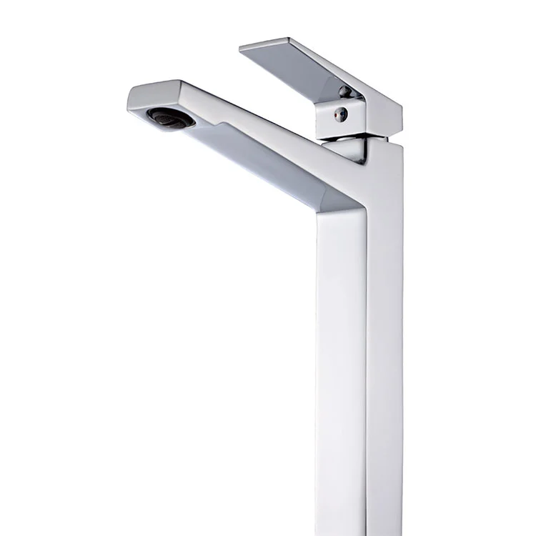 Chrome Surface Treatment Tall Sinks Basin Faucet