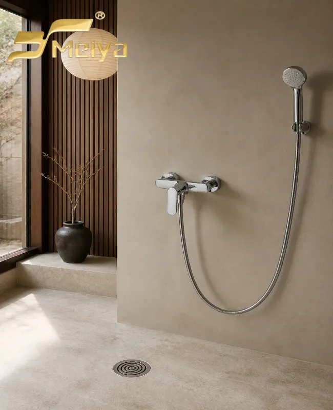 Premium Polished Chrome Wall Mounted Bathtub Mixer