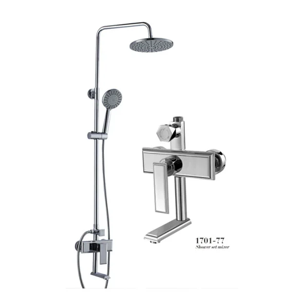Waterfall Shower Set Black Bathroom Hot and Cold Shower